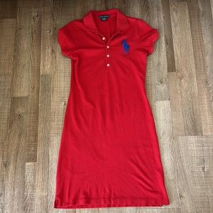 Ralph Lauren Red Polo Dress